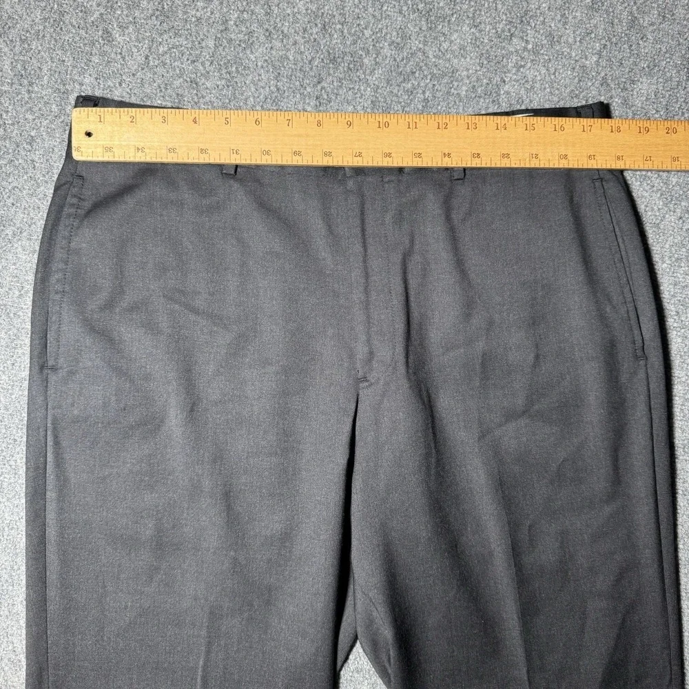 Brooks Brothers 1818 Madison Fit Reda Flexo Merino Wool Dress Pants 36x28 Black